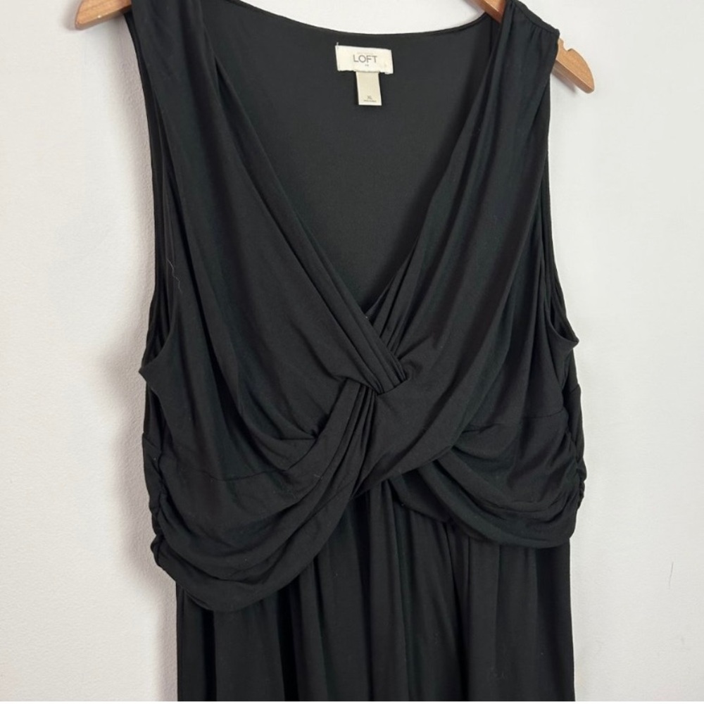 Loft-Black V-Neck Dress